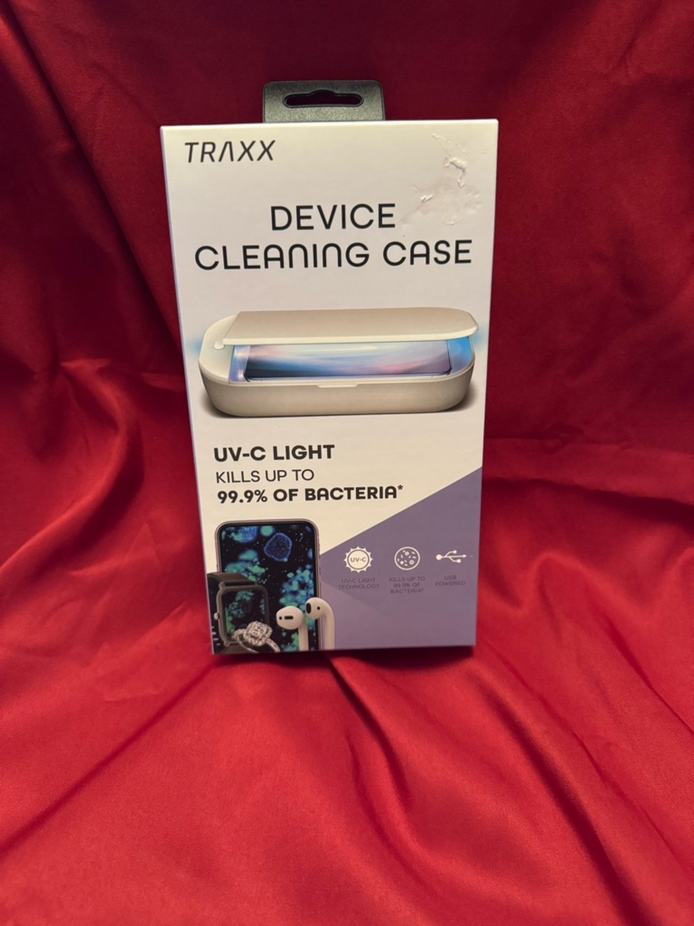 NEW Traxx UV-C Device Sanitizer & Portable Phone Cleaning Case Box